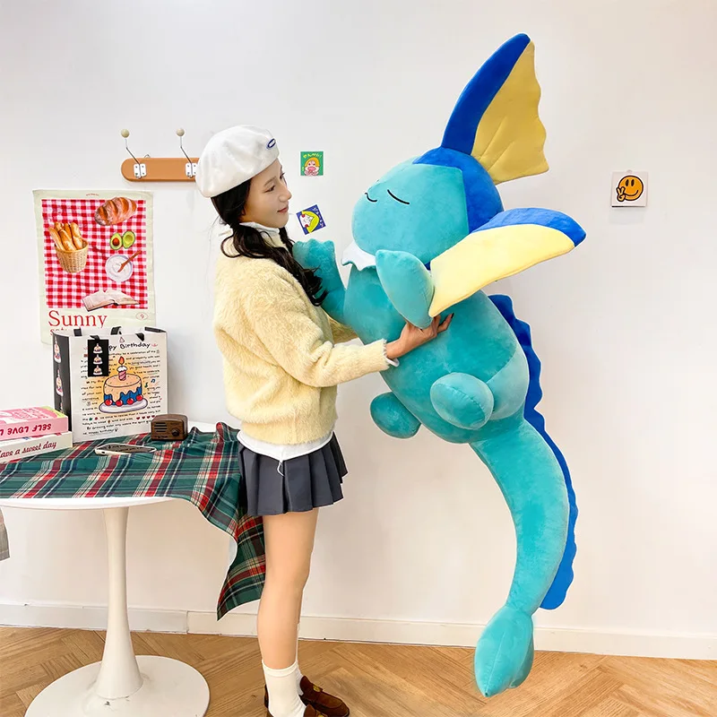 50-120-センチメートルビッグサイズポケモンバポリオンぬいぐるみ漫画ぬいぐるみかわいいイーブイアニメポケモン枕人形ぬいぐるみギフト子供のための