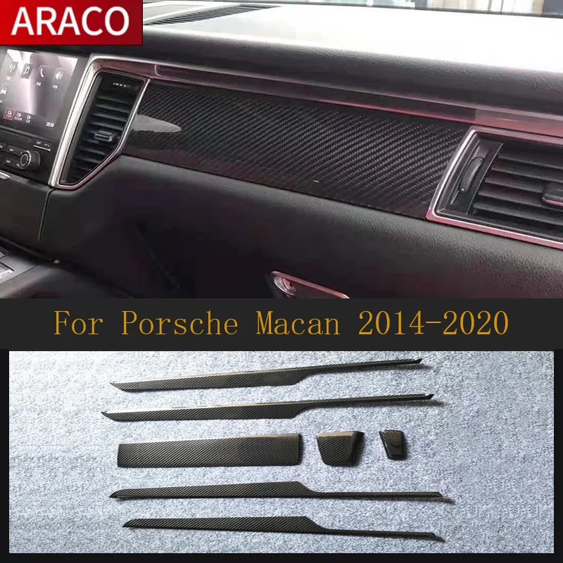 

For Porsche Macan 2014-2020 Decorative Carbon Fiber Interior Dry Carbon Fiber Interior Car Accessories