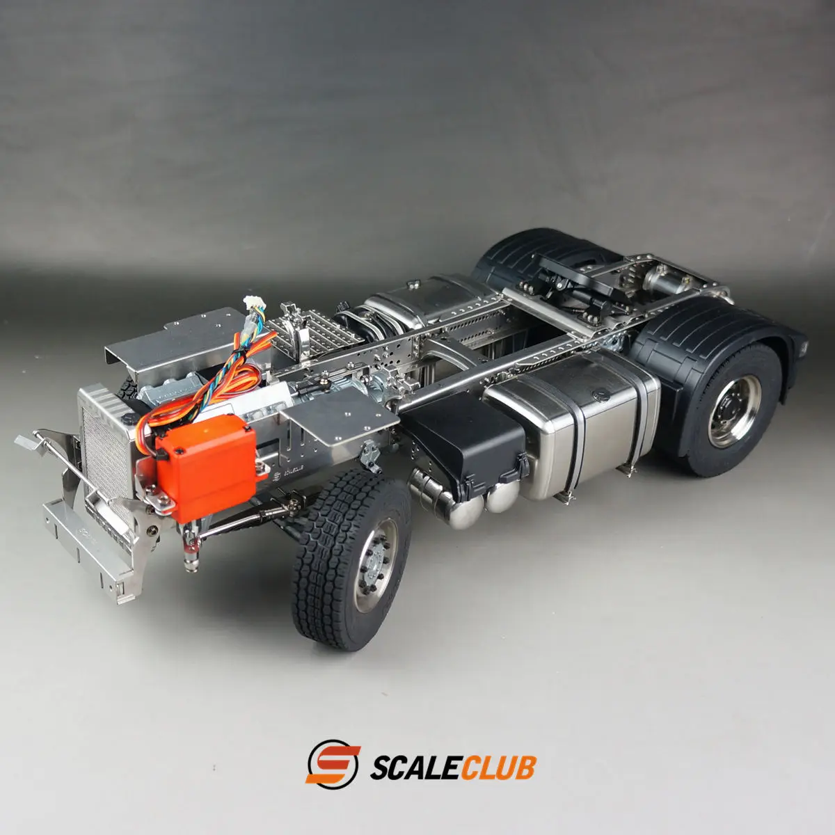 SCALECLUB 1/14 รุ่น RC รถบรรทุก 4x2 แชสซี 3 เกียร์ล้อเพลาสําหรับ Tamiya Scania รุ่นรถบรรทุก Series