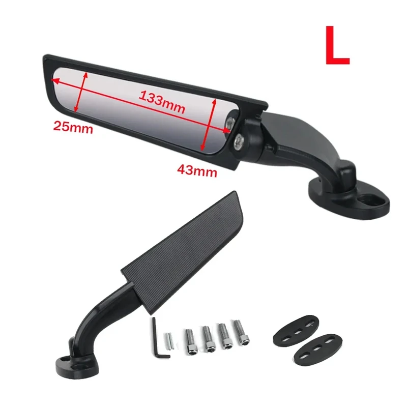 Adjustable Swivel Rearview Mirror Swivel Wing Side Mirror Motorcycle For Honda CBR1000RR Kawasaki Ninja 250-650 Parts