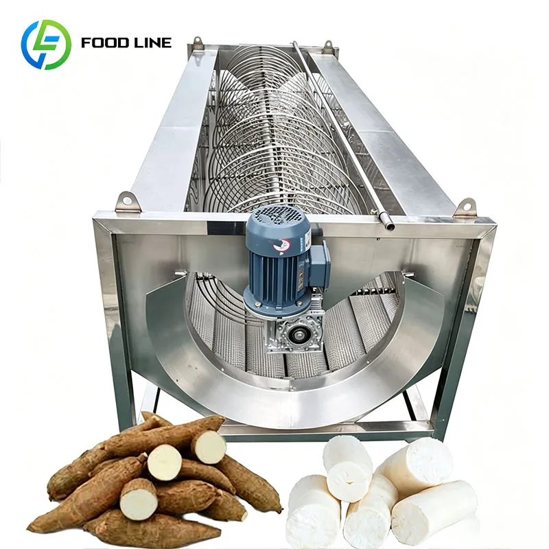 Commercial Root Crop Peeler Cassava Peeling Machine Potato Sweet Potato Yam Taro Washer Customized