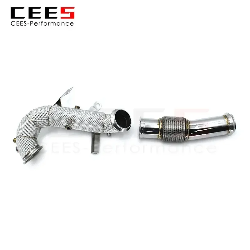 

CEES High-Performance Stainless Steel Downpipe with Heat Shield for Mercedes A45/CLA45 2.0T National 6 Exhaust Upgrade
