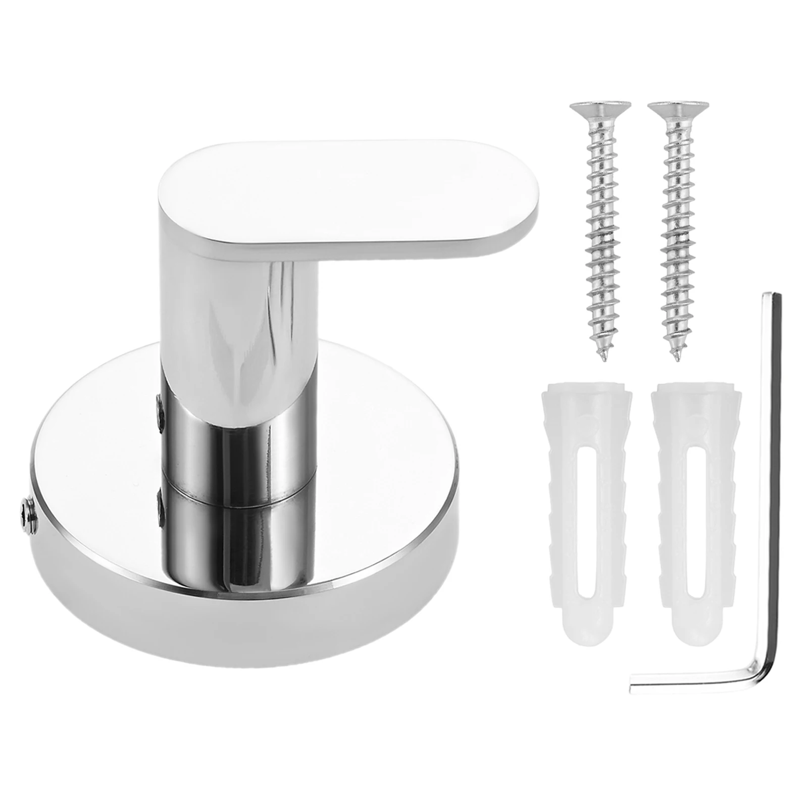 خطاف تعليق المعاطف للحمام مصنوع من الفولاذ المقاوم للصدأ يُعلق على المناشف وخطاف ملابس للحمام والمطبخ والمكتب المصقول بالكروم/النيكل المصقول