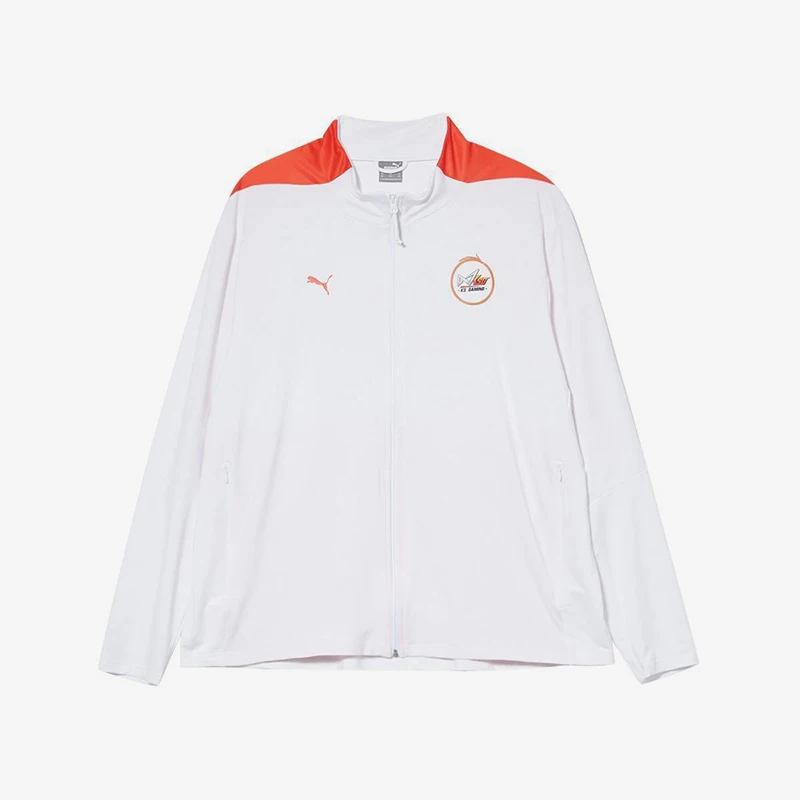 Puma genuine Spring and Autumn men's printed durable knitted casual stand up collar jacket 605764-08