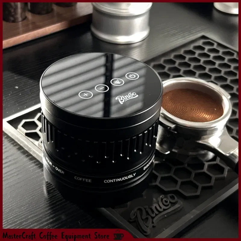 Bincoo Electric Coffee Tamper 2 In 1 Constant Force Adjustable 20Lb Automatic Coffee Distributor For Espresso Coffee Making