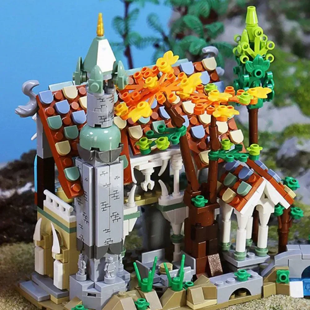 Magical Medieval MOC-Knight Castle Home Display America TV Series Model Building House Toy Party Gift view 6