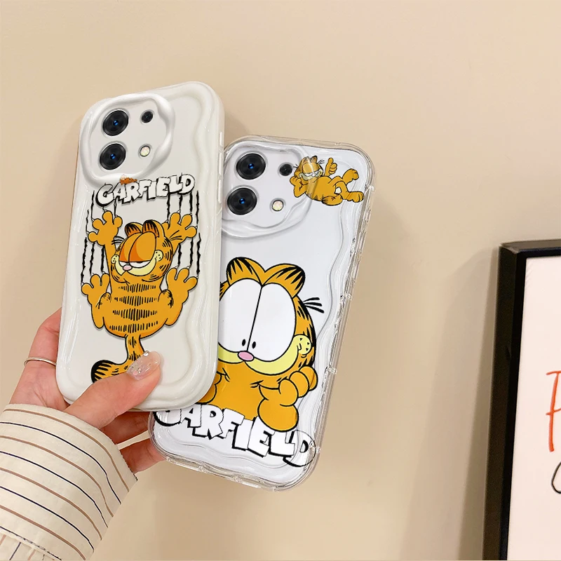 New Funny G-Garfields Cartoon Phone Case For Redmi Note 13 12 11 ProPlus 10 9 Pro 14C 13C 12C 10C A4 K70 Non-Slip Silicone Cover