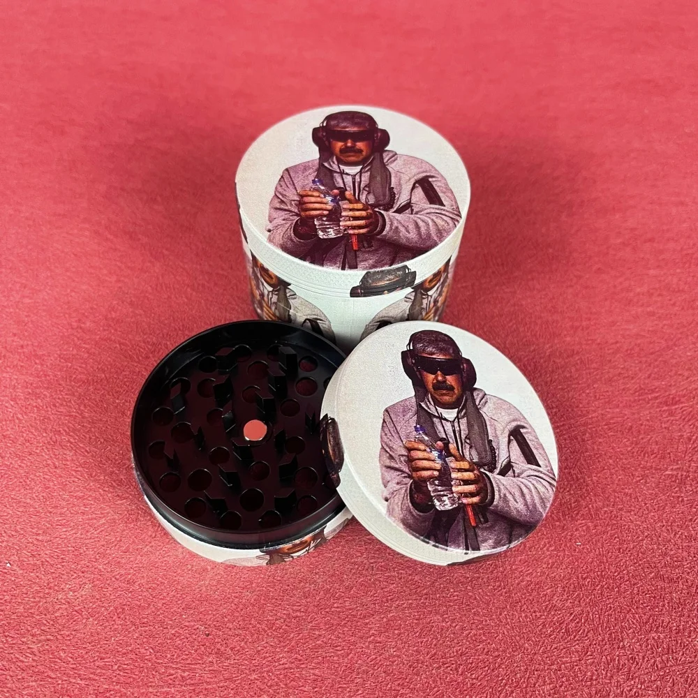 Moedor de Ervas de 2 Polegadas, Triturador de Metal de 4 Camadas, Moedor de Sal e Especiarias, Acessórios para Fumar Cigarros e Tabaco