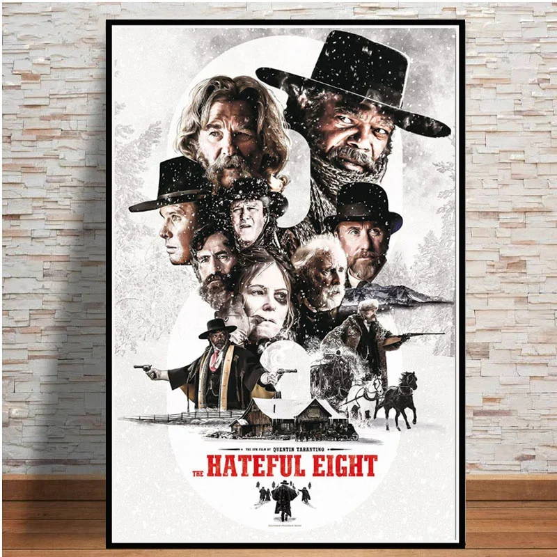 The Hateful Eight Classic Movie, Print Art Canvas Poster,Living Room Decor, Home Wall Picture