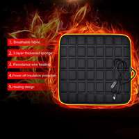 12V Auto Seat Warmer Heated Cover Electric Heating Pads Universal Front Seat Cushion Adjustable Temperature Winter Car Warm
