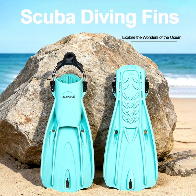 Adjustable Spring Strap Open Heel Scuba Diving Fins,High Thrust TPE Dive Flippers For Deep Diving Technical Diving Snorkeling