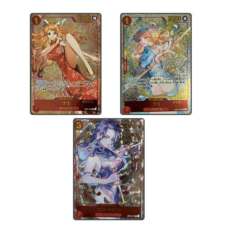 Anime One Piece Diy OPCG Collectible Cards Characters Boa Hancock Yamato Nami Nico Robin Perona Christmas Birthday Gifts Toys