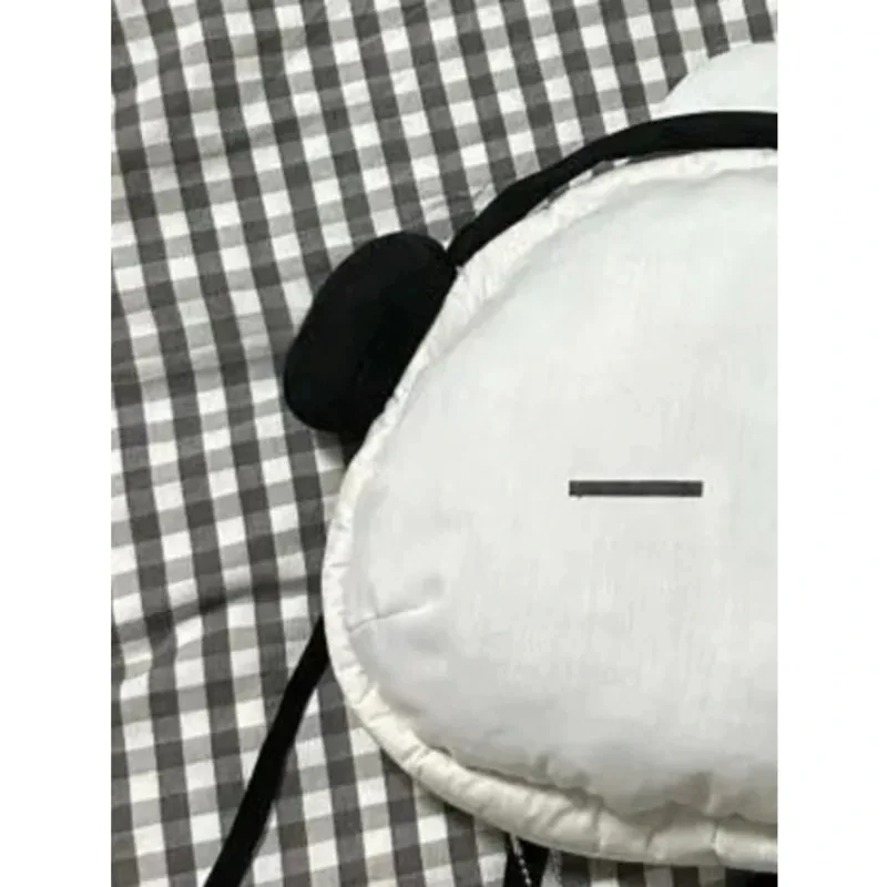 Earphone Bunny Backpack For Women  Portable Large Capacity Travel Knapsacks White Black Rabbit Head Shape Schoolbag Kids Gifts