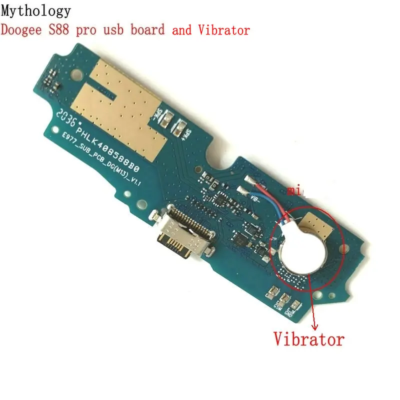 Placa USB para Doogee S88 Pro, Cable flexible, Conector de base, cargador de teléfono celular, circuitos mitológicos, S88 Plus, 6,3\