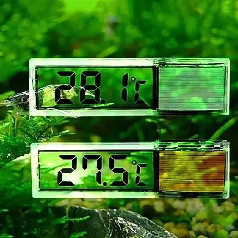 Termômetro Eletrônico Digital LCD para Aquário 1S-1pcs, Medidor de Temperatura para Tanque de Peixes, Acessórios para Aquário