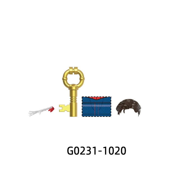 The Key Dart Book Action Figures Equipment Pants Hair Parts Model Blocks MOC Bricks Set Gifts Toys G0231