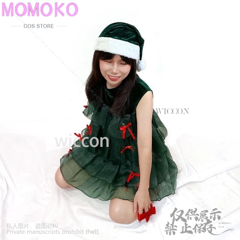 Costume de Noël Cosplay Robe Anime pour Femme, Robe en Dentelle Verte Trempée, Lolita Kawaii, ixde Vacances, brev, Personnalisé, Bol, 2024