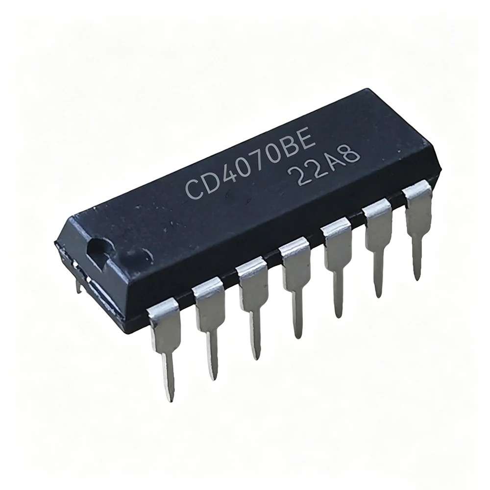 10PCS/lot Original CD4070BE DIP14 CD4070 4070BE DIP-14 In Stock