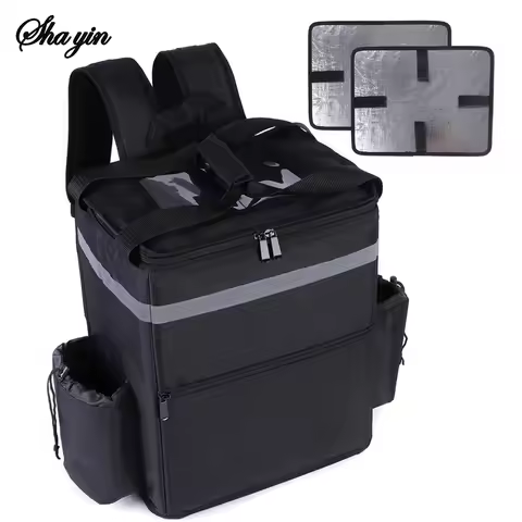 Mochila de entrega isolada – Bolsa térmica de entrega de alimentos para pilotos, mochila de viagem e mercearia de grande capacidade de 30L