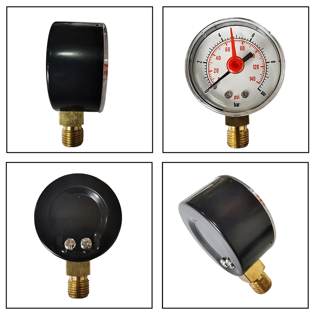 For Home Water Supply 10 Bar Pressure Gauge Radial Connection Reliable Pressure Gauge for media 1 To 90 C Max Torque 20 Nm