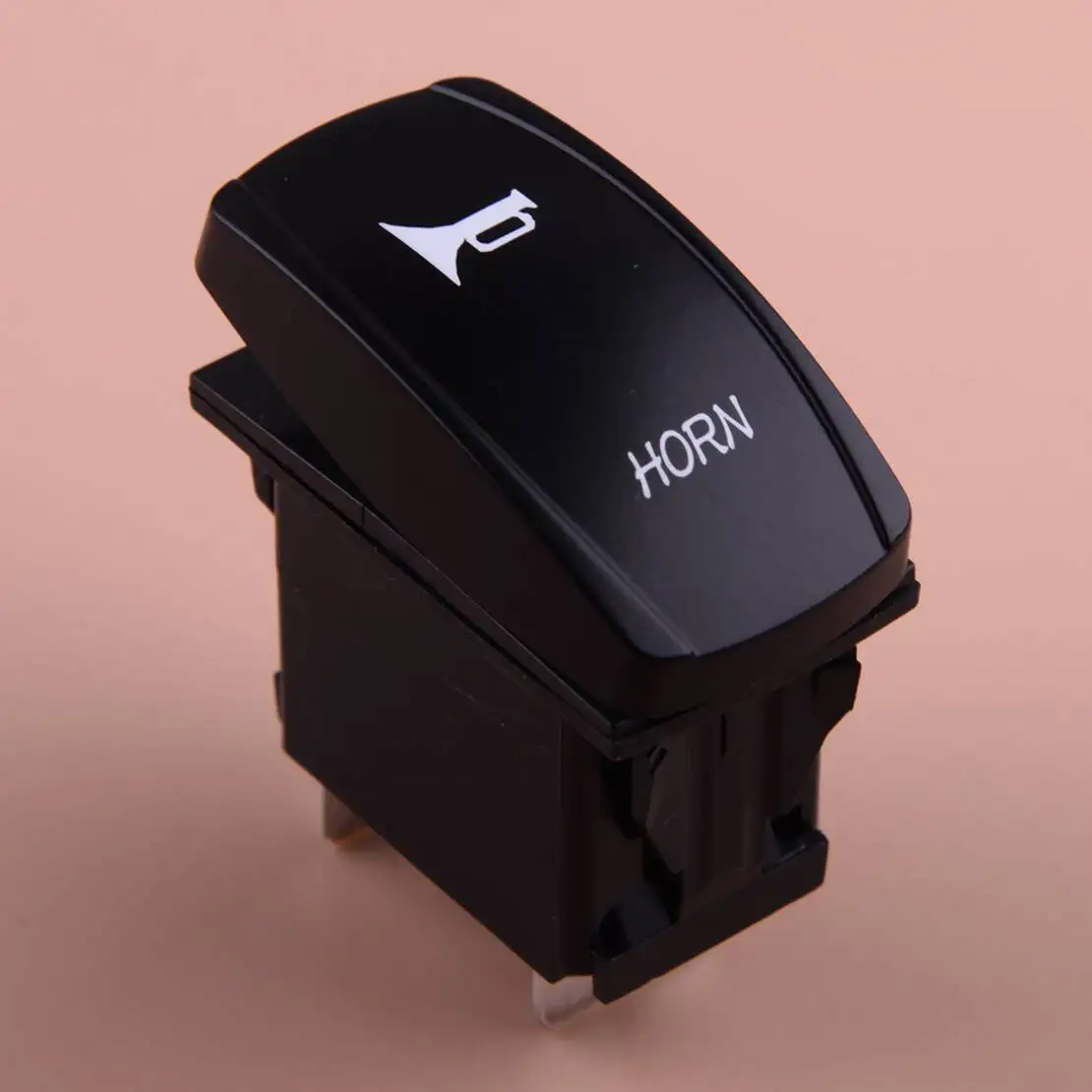 12V Universal Car Boat Green LED Horn Toggle Rocker On Off Switch Speaker Push Button For Motorcycle Bus RV Trailer