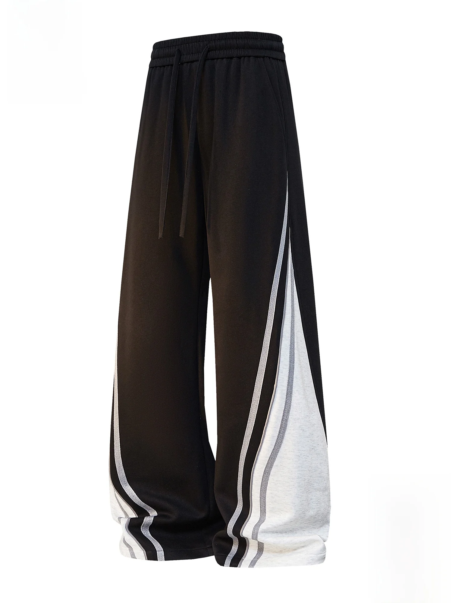 

PaulFrank Spring New Loose Straight Leg Men's Casual Pants Color Blo Stripe Drapey Sweatpants Trendy Comfortable Trousers