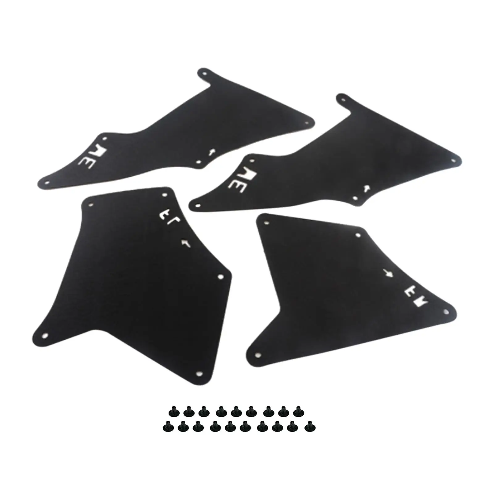 4 Pieces Splash Shield Guard Flap Replaces for Toyota Overbearing Prado
