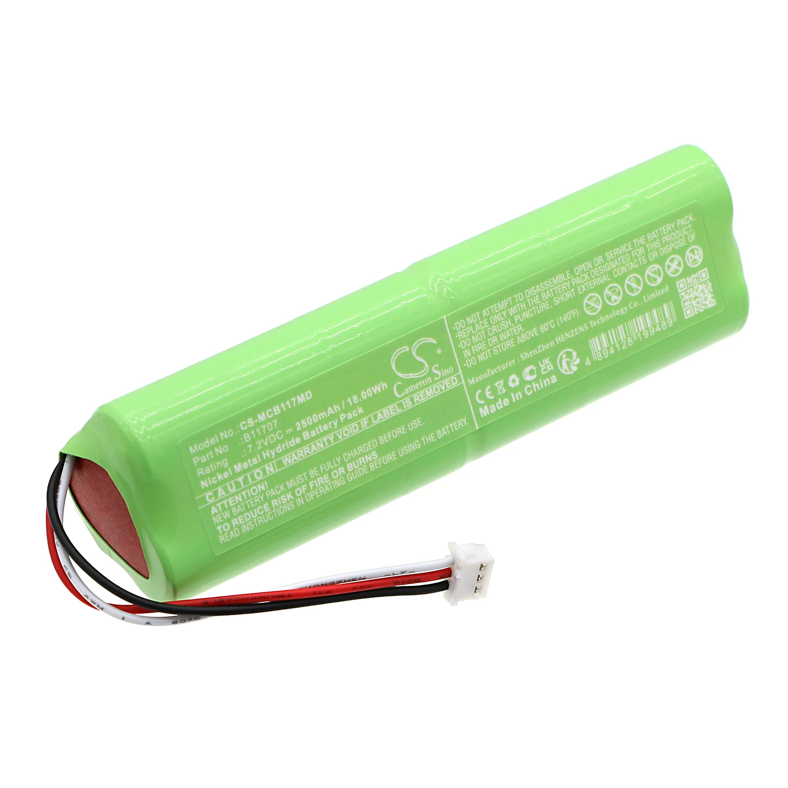 Bateria de substituição CS para sistema de compressão médica ActiveCare + S.F.T B11707 2500mAh / 18,00