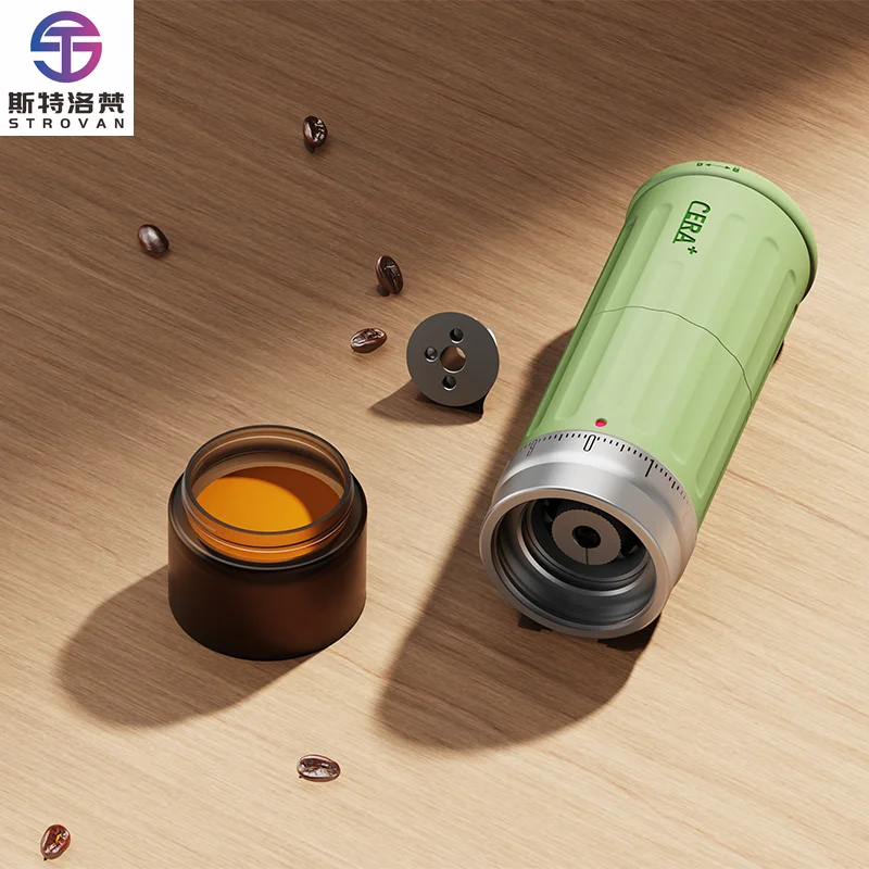 

Aluminum Alloy Coffee Grinder Stainless Steel Burr Coffee Grinder