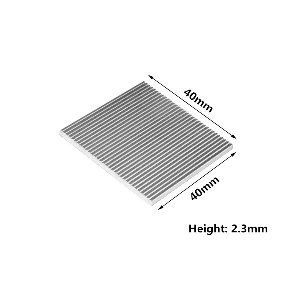 40x40x мм 20 шт. алюминиевый радиатор ультратонкий Радиатор Охладитель радиатор для электронного IC чипа MOS охлаждение с термолентой
