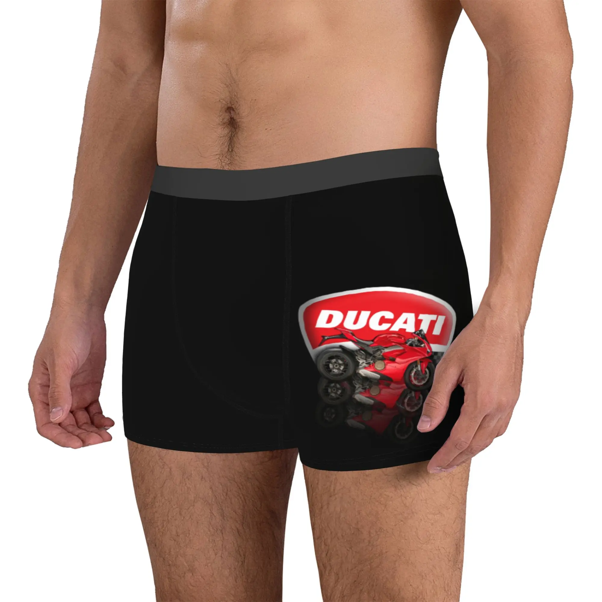 Custom Speed Ducatis Racing Underwear Men Breathable Motorcycle Boxer Briefs Shorts Panties Soft Underpants For Male