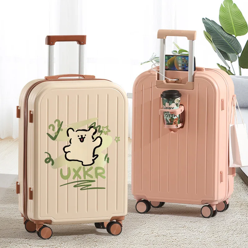 maleta-de-viaje-nueva-con-candado-de-combinacion-unisex-24-pulgadas-22-portavasos-diseno-de-dibujos-animados-de-perro-pequeno-para-hombres-y-mujeres