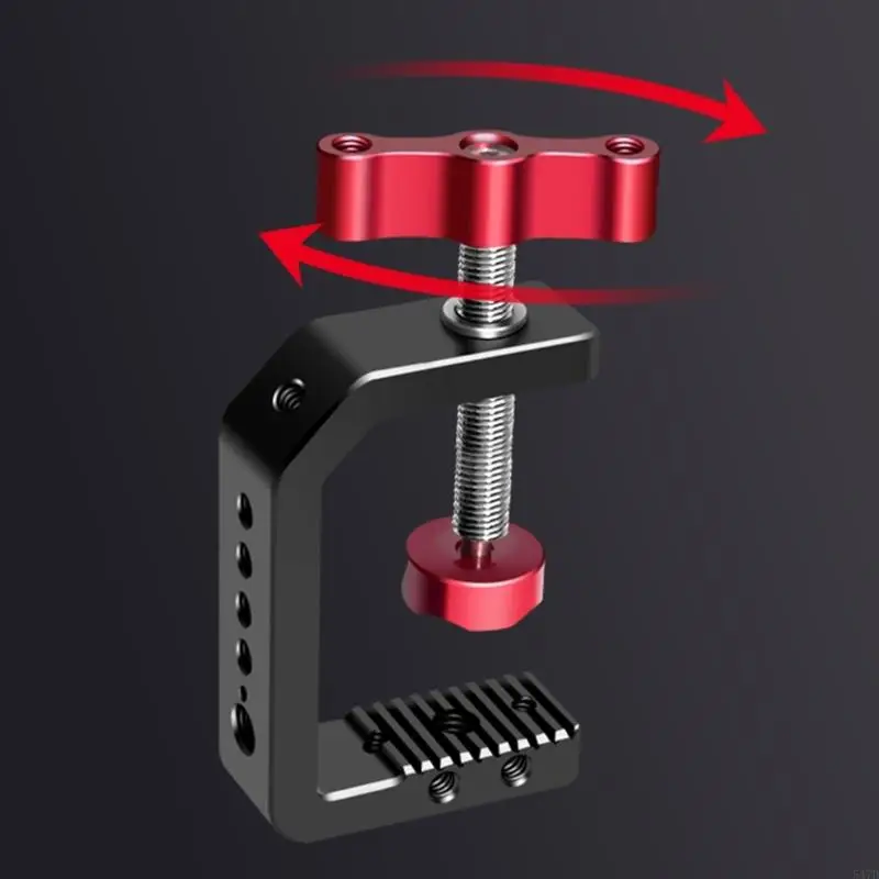 

1/4 3/8 Screw Stable Tripod Monopod Aluminum Alloy 5cm C-Type Mouth Clamp for Phone Camera Holder Photography Tripod Accessories