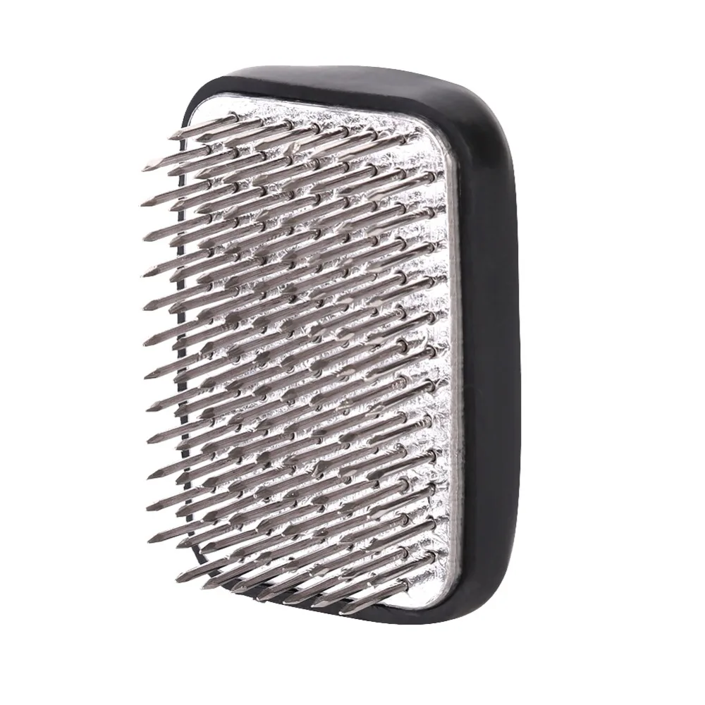 Decorative Stainless Steel Ikebana Kenzan Rectangular Shape Needle Pins Flower Pin Holder Compact Silver Ikebana Arranger Tool