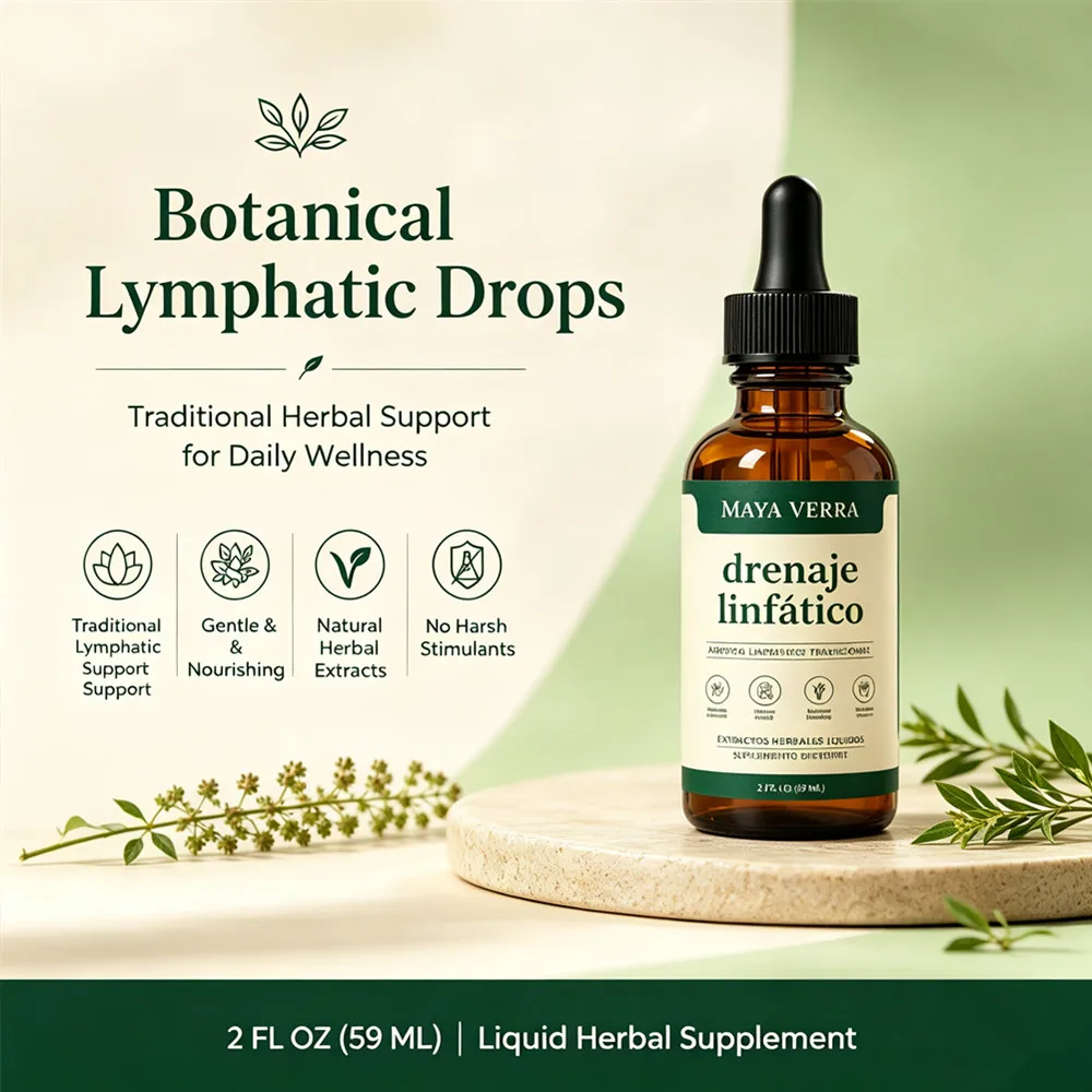 1-10Pcs Maya Verra Lymphatic Drainage Drops 59ml - Natural Honey Flavor Herbal Supplement for Swelling Relief & Energy Boost