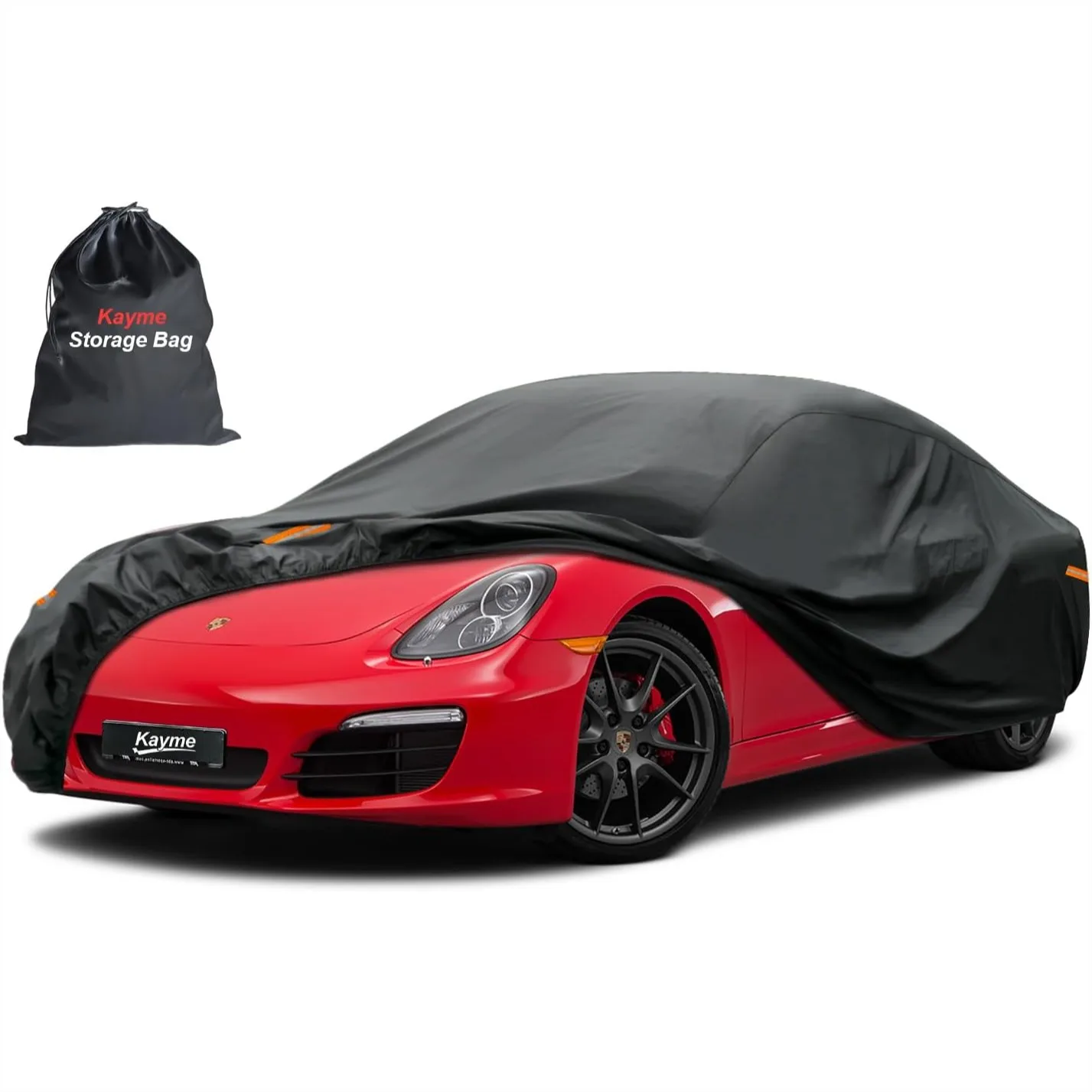 

7 Layers All Weather Car Cover for Coupe, Waterproof Outdoor Full Cover with Windproof Straps, Fits Up to 177 Inch