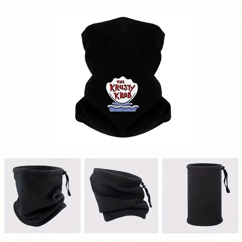 Krusty Krab sign,seafood restaurant  Men Outdoor Scarf Mask Neck Gaiter Hat Women cap Headgear Windproof Keep Warm Winter Multif