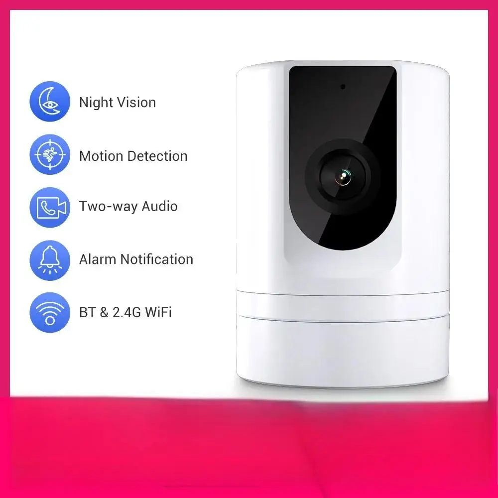 Ease Life App Security كاميرا الطفل أمن الوطن الداخلي 2.4 جيجا هرتز 1080P كاميرا كلب أليف مع تطبيق الهاتف كشف الحركة 2-Way Talk