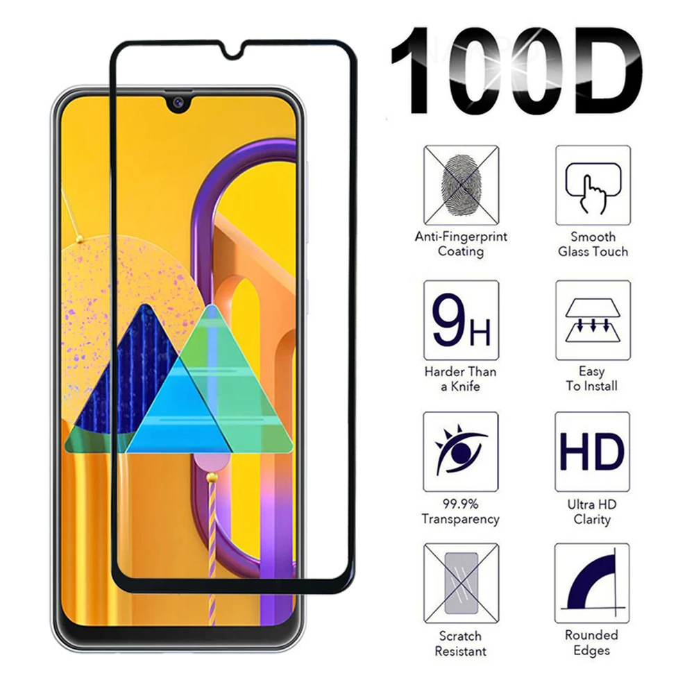 Glass For Samsung Galaxy M62 M31 M32 M33 M34 M42 M51 M52 M53 M54 4G 5G Screen Protector For Samsung M31S Tempered glass Film 9H