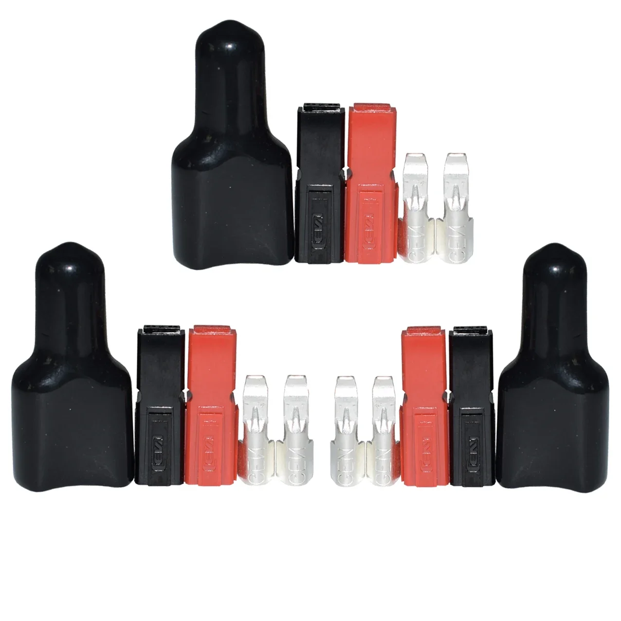 3pcs 45A Quick Connect Terminals Connectors Battery Connector for ANDERSON Powerpole for Electric Vehicles Forklifts Golf Carts