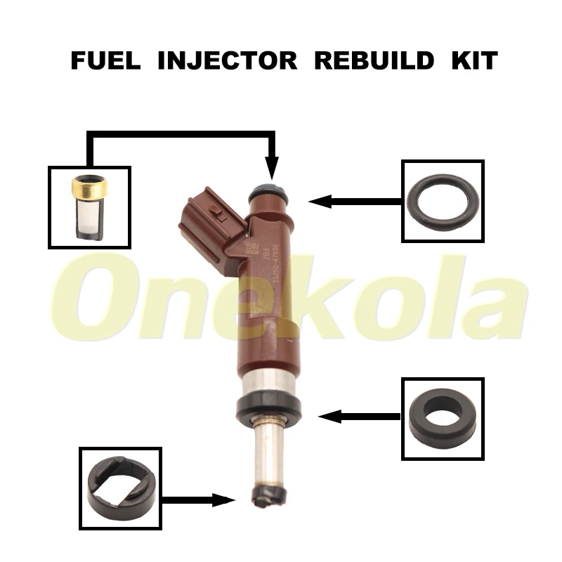 

Уплотнение топливной форсунки комплект уплотнительных колец, фильтры для 23250-47030 2325047030 для Toyota Lexus NSP120 1nrfe л