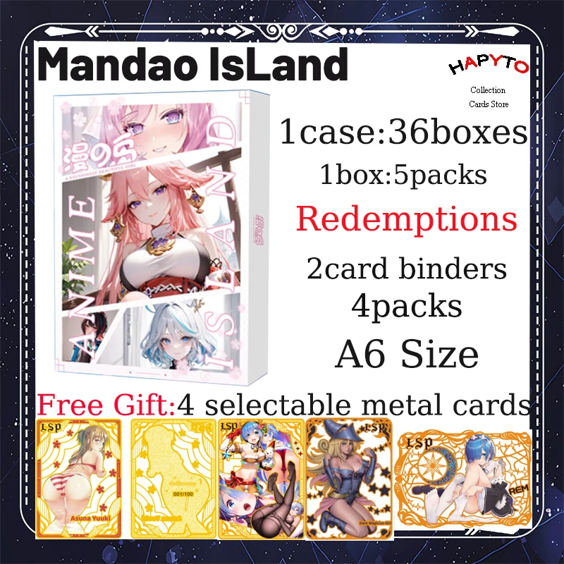 

Новейший чехол Mandao Island, карты с историями богини Waifu ACG TCG Doujin, игрушки и подарок для хобби