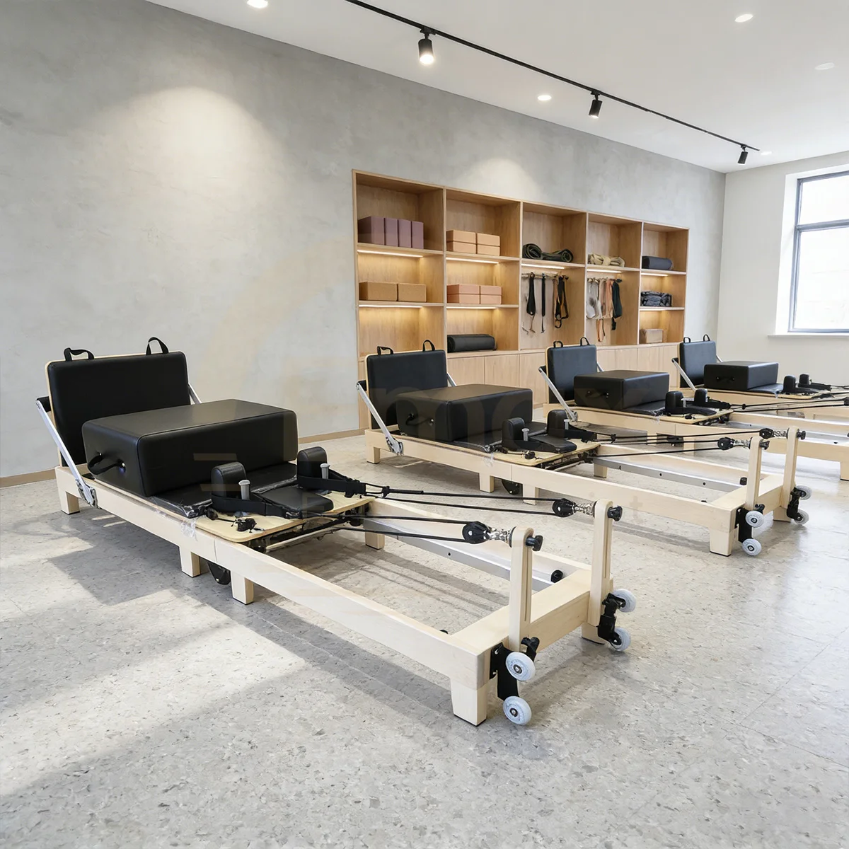 

ATV&UTVPremium Maple Wood Folding Pilates Reformer Reinforced Frame Modern Studio Training Equipment