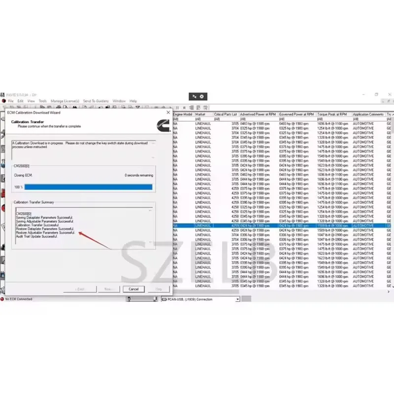 أحدث برنامج CUMMINS INSITE V9.1/8.9 + calterm 5.16 برنامج تشخيص المحرك رمز الخطأ اختبارات المحرك تعديل إزالة ECM