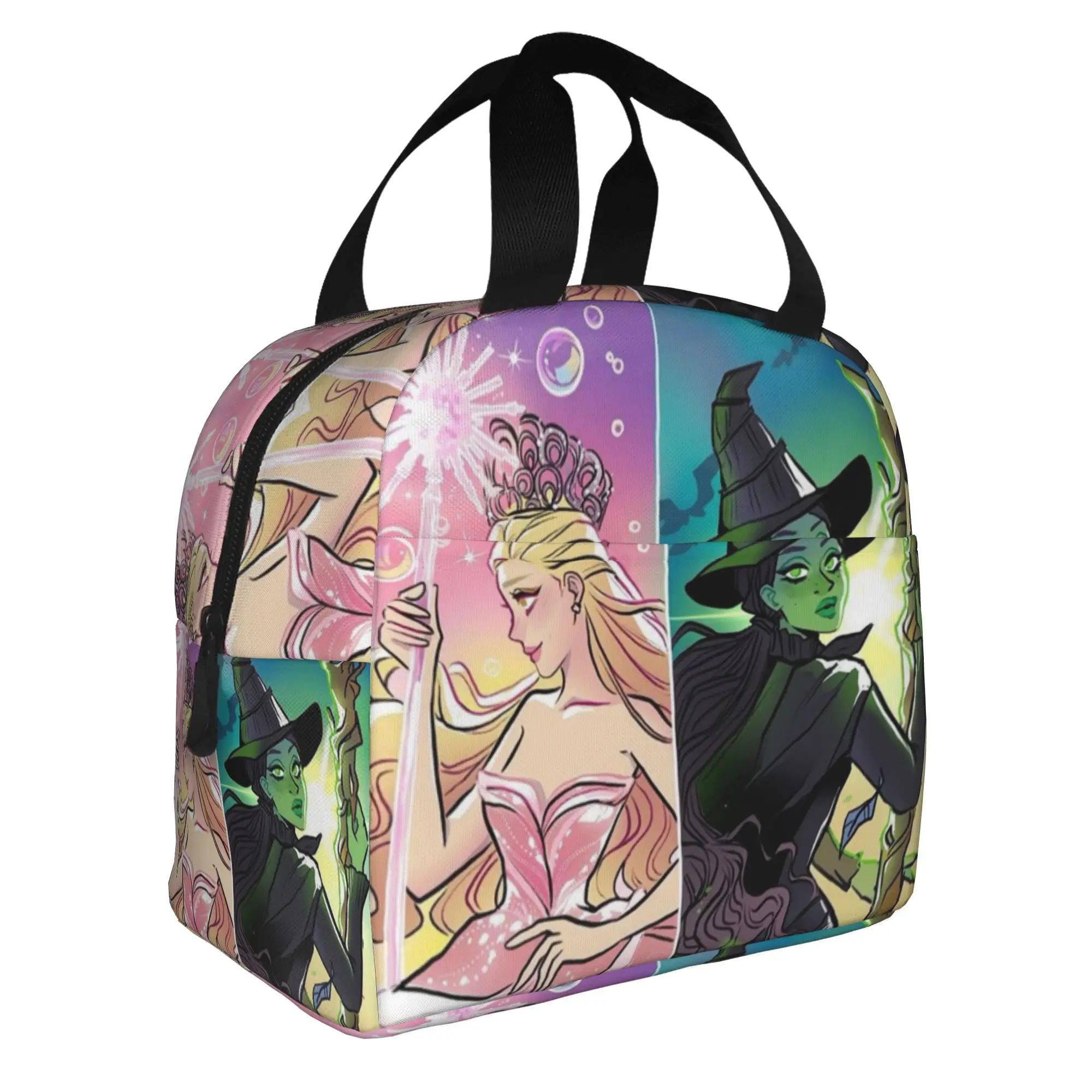 W-Wickeds Lunch Bag Men Women Magic Movie Cooler Warm Insulated Lunch Boxes for School