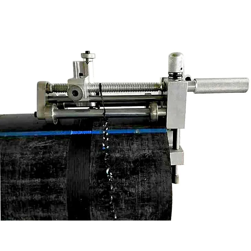 63-800 Gas PE Pipe Rotary Scraper Manual Wire Mesh Skeleton Mechanical Scraper Deoxidizing Layer 160 Blade