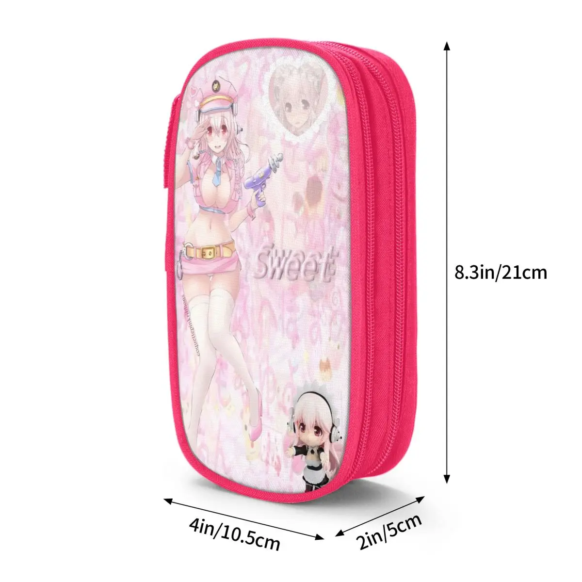 حافظات أقلام رصاص Super Sonicos، حقائب أقلام رصاص عصرية للطلاب، حقيبة تخزين كبيرة للطلاب، حقيبة أقلام رصاص هدية للمدرسة