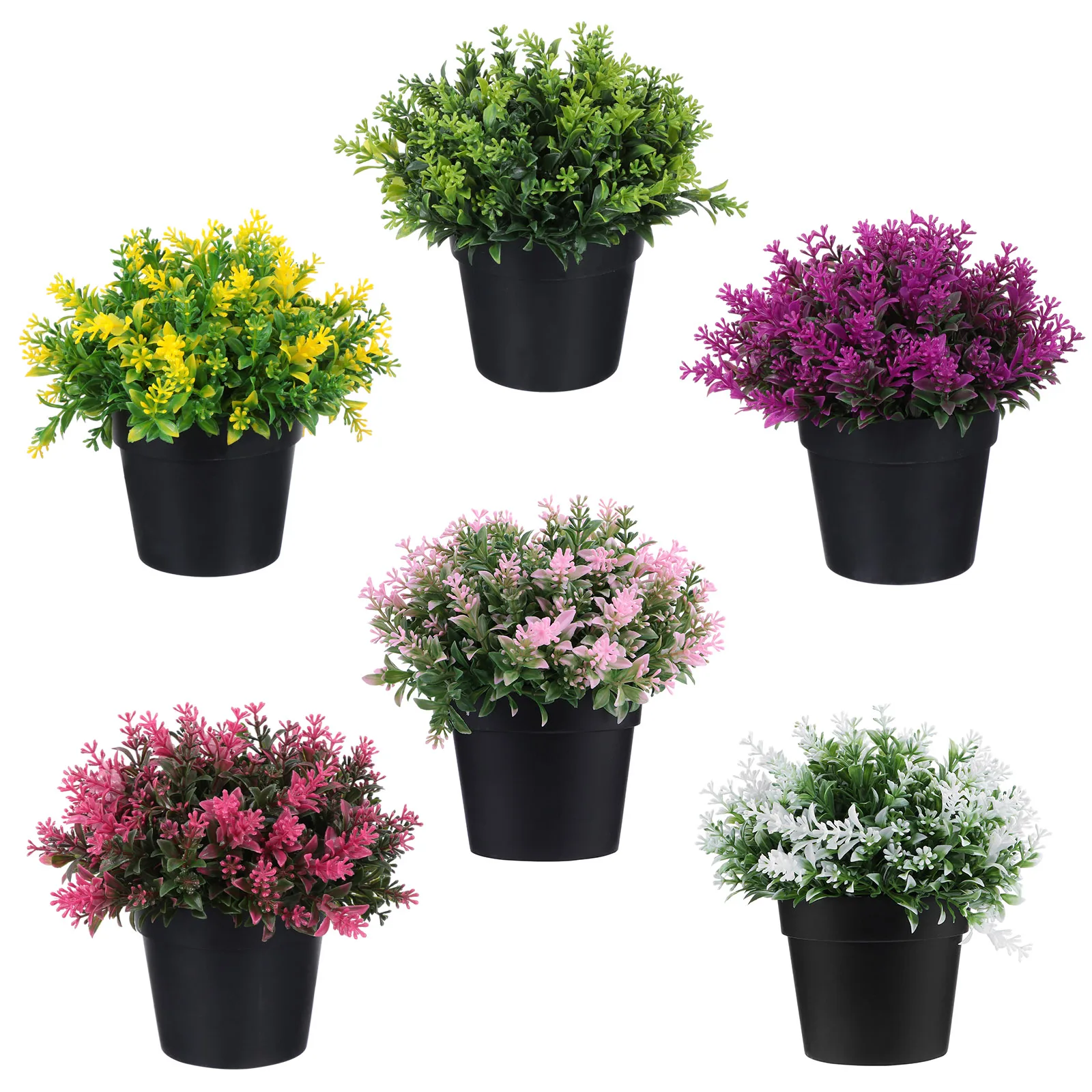 

Artificial Bonsai Fake Green Plant Potted Desktop Decor For Home Office Indoor Outdoor Simulation Plants