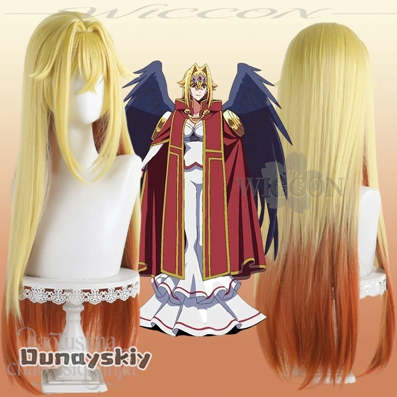 

Rufasu Mafāru Cosplay Hemera@New Anime A Wild Last Boss Appeared! Golden To Orange Gradient Wigs Hair Synthetic Hair Halloween