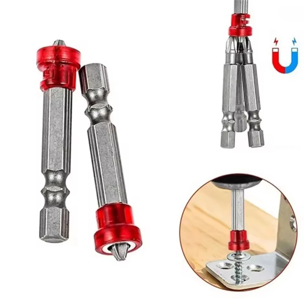 Power Screwdriver Bits, Plasterboard Screws, Magnetic Ring Placement Single Head Hand Tool, 1/4 Hex Shank Durable